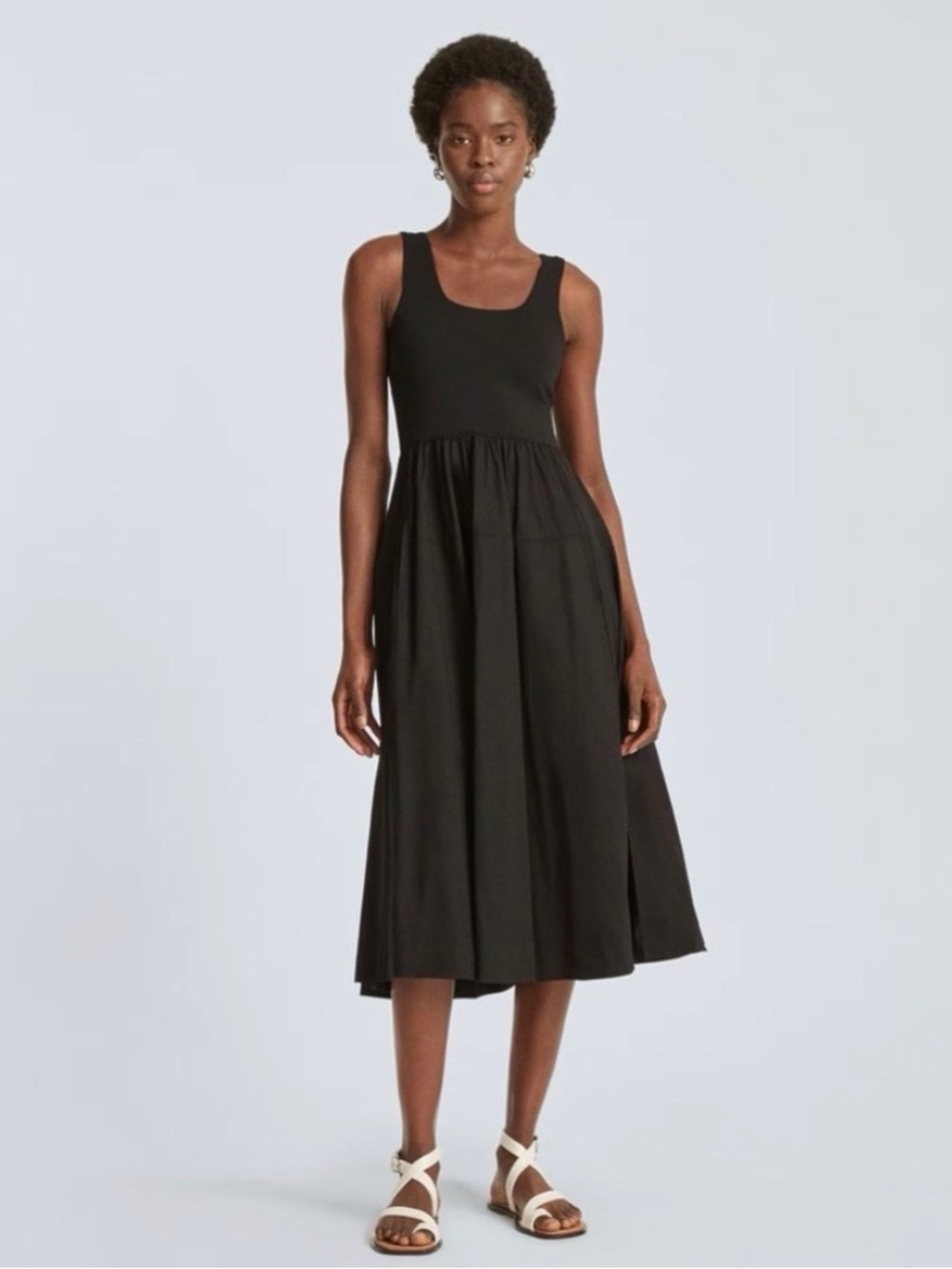 Everlane Black Scoop-Neck Tank Sleeveless Dress
